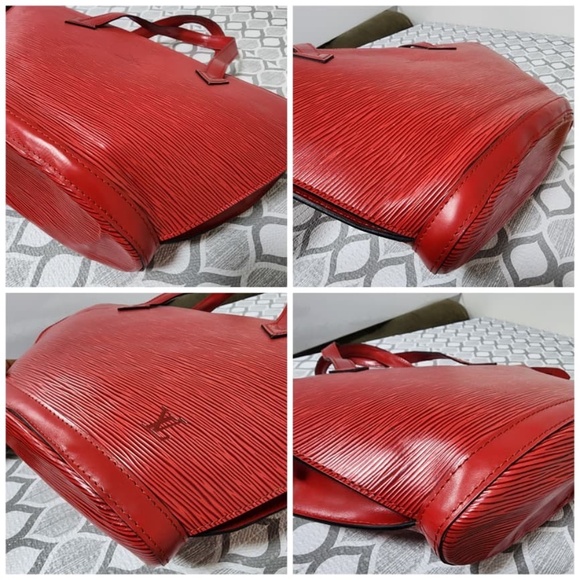 Authentic Louis Vuitton Epi Saint Jacques PM Red - Picture 10 of 11